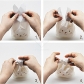 50 pcs Food Grade Small Gift Bag Lovely White Rabbit Gift Sachet Candy Packaging Bag